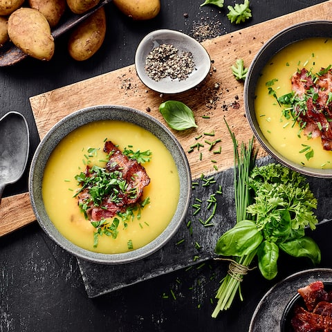 Klassische Kartoffelcremesuppe