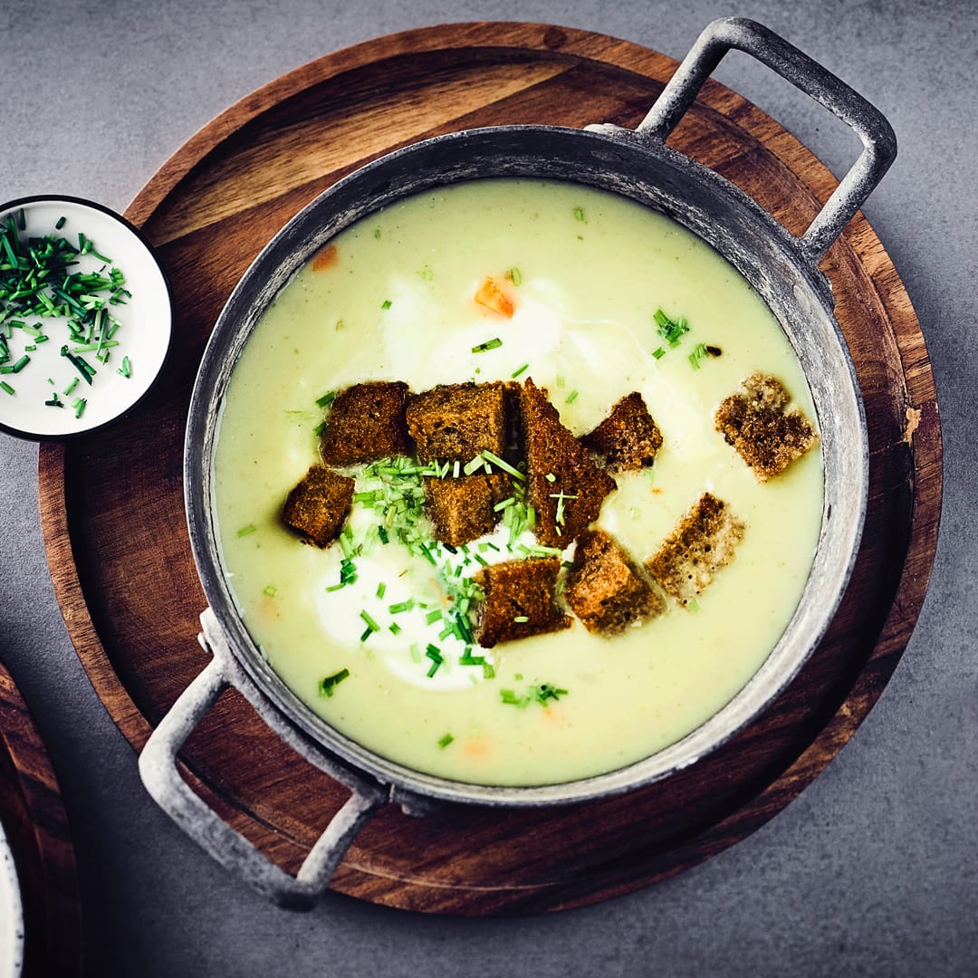 Knoblauchcreme-Suppe