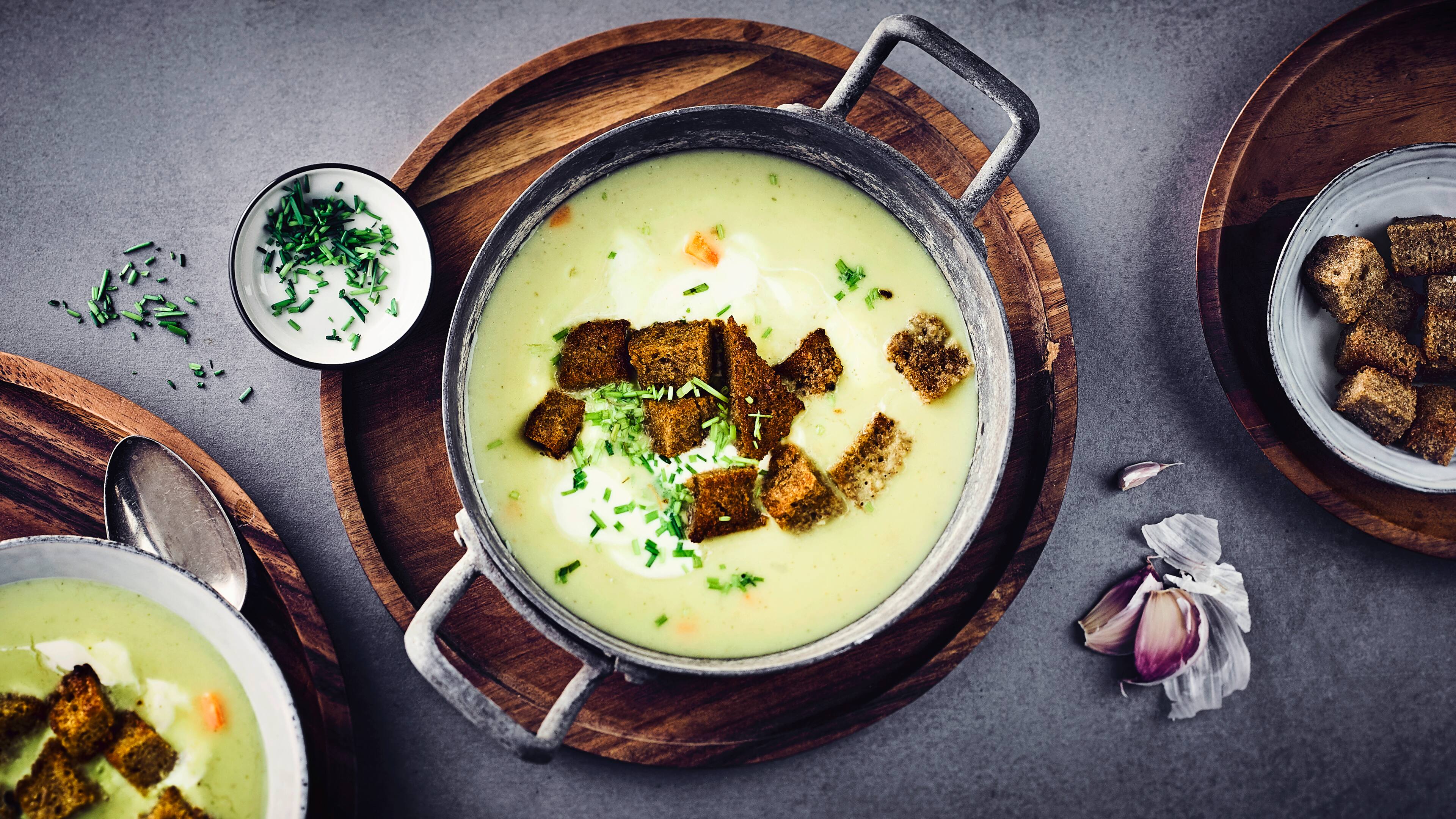 Knoblauchcreme-Suppe - Rezept | EDEKA