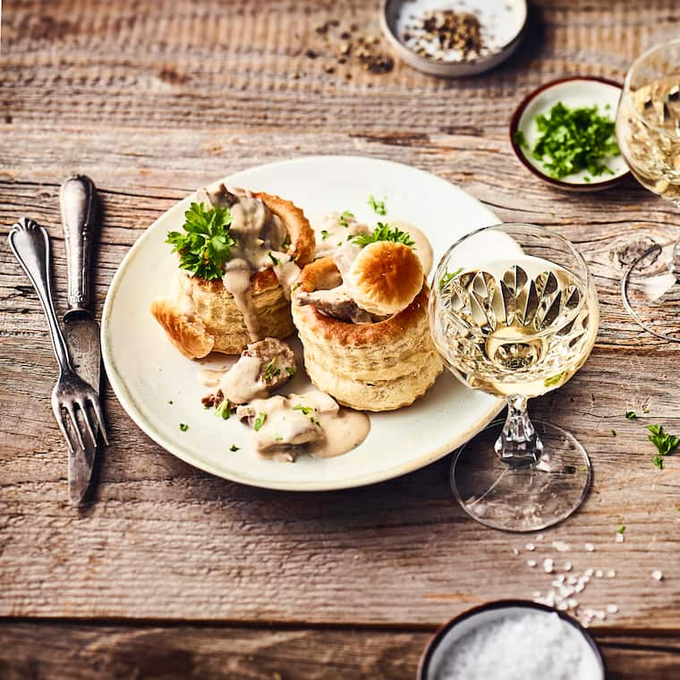 Königinpasteten mit Ragout fin