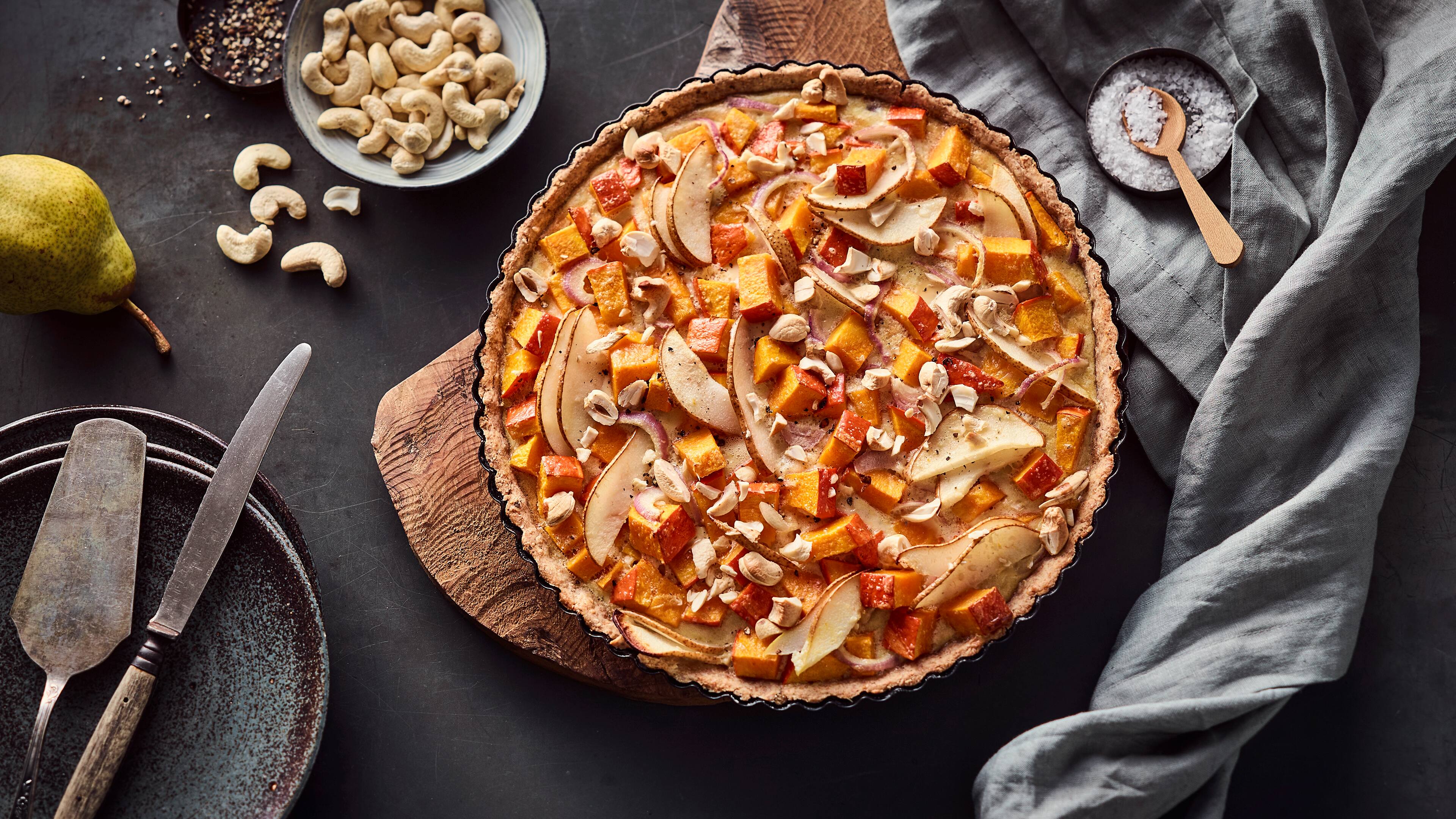 Kürbis-Birnentarte - Rezept | EDEKA