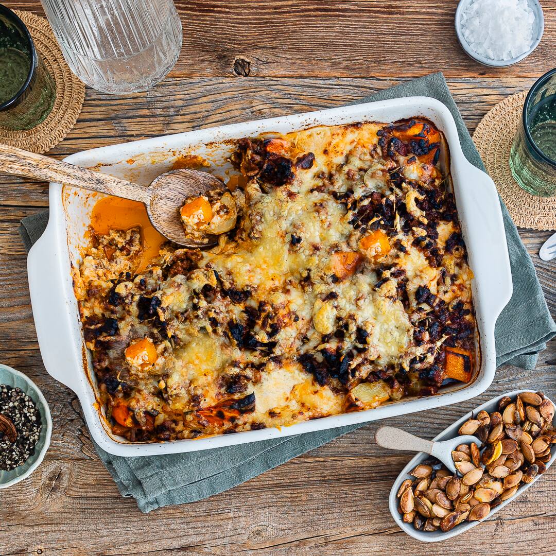 Kürbisauflauf mit Hackfleisch - Rezept | EDEKA