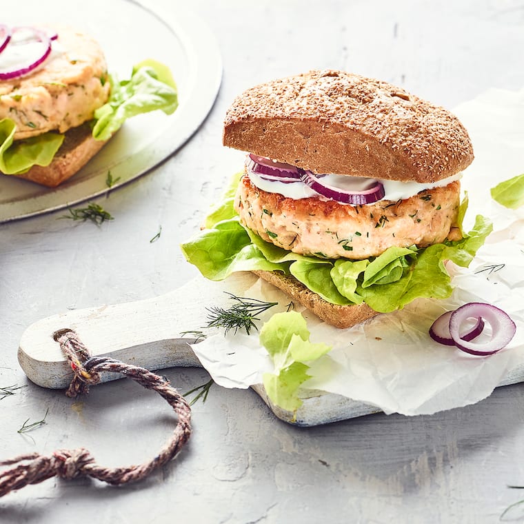 Lachs-Burger