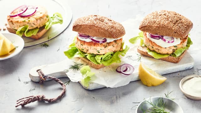 Lachs-Burger