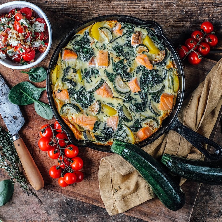 Lachs-Frittata