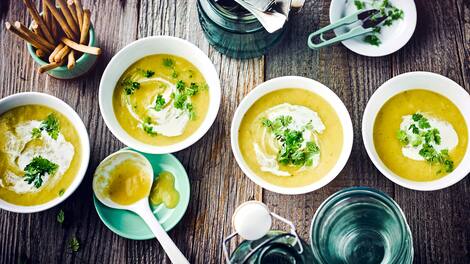 Lauchcremesuppe