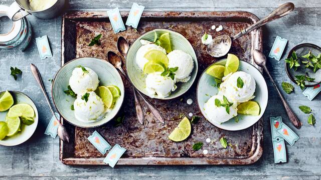 Limetten-Joghurt-Eis