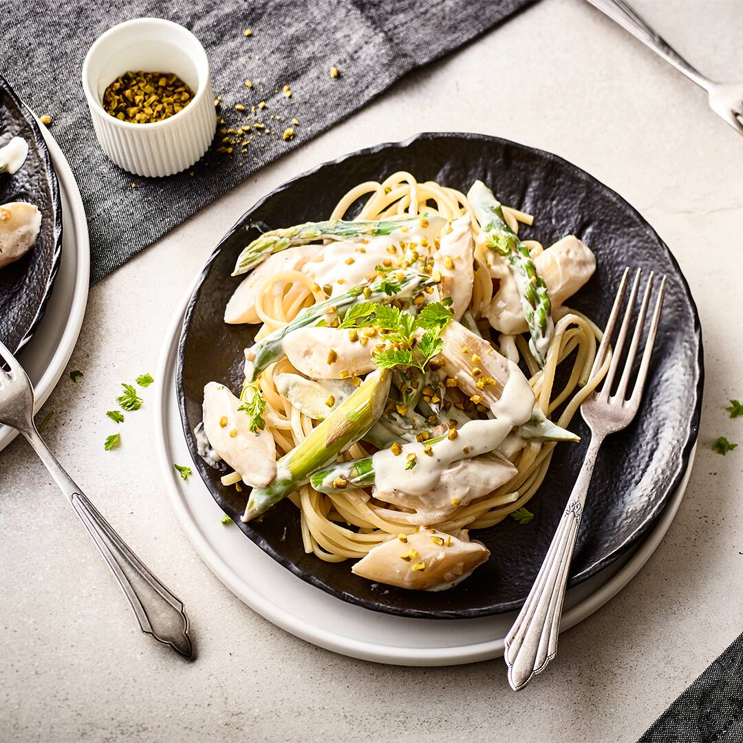 Linguine mit Spargelgemüse