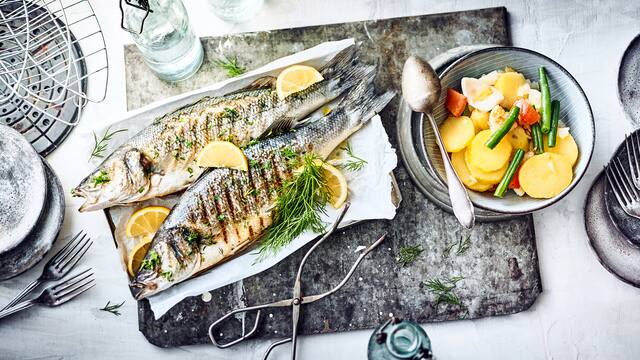 Loup de mer grillen