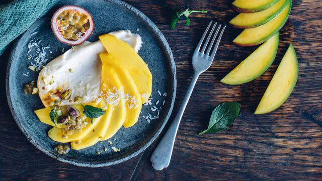 Mango mit Kokosjoghurt