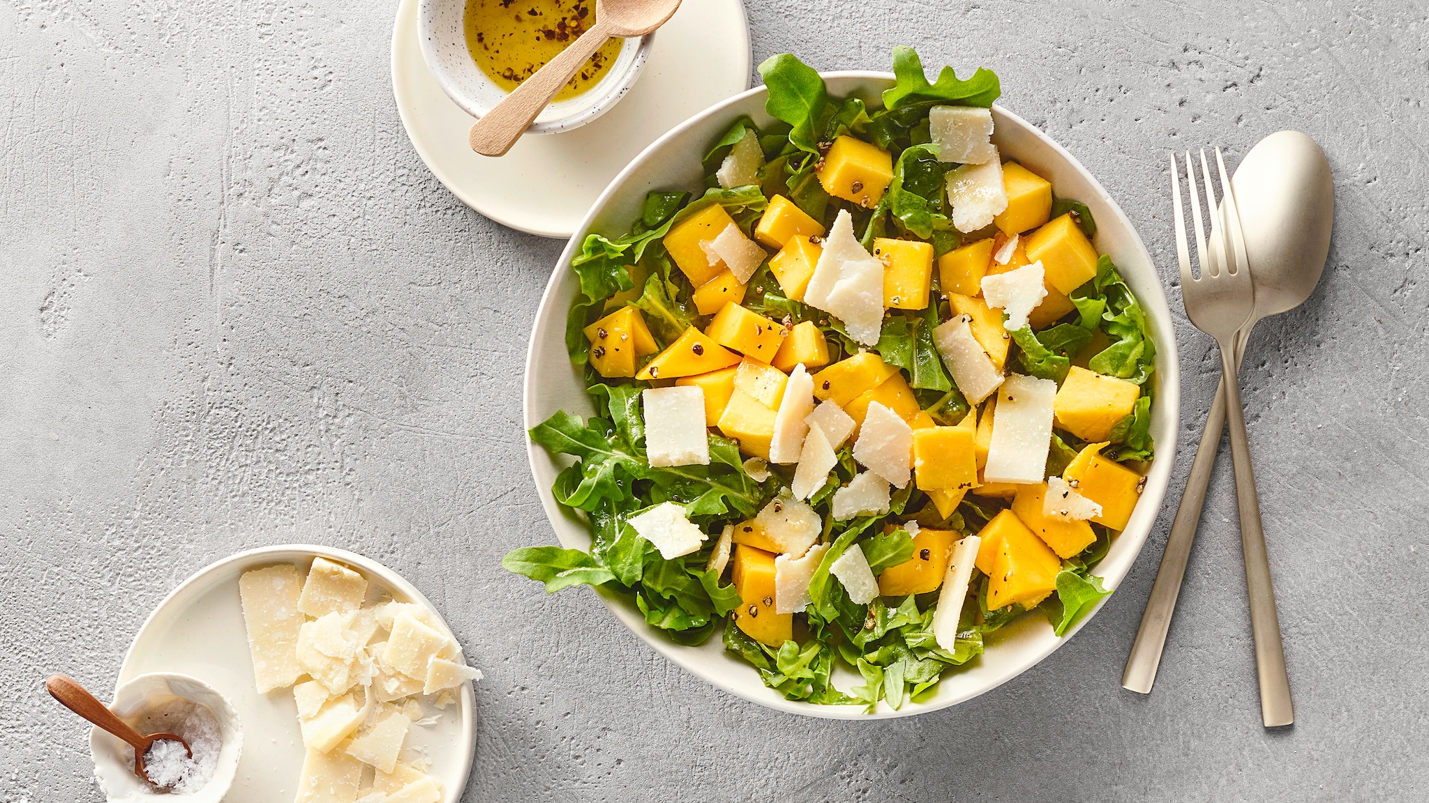Mango-Rucola-Salat