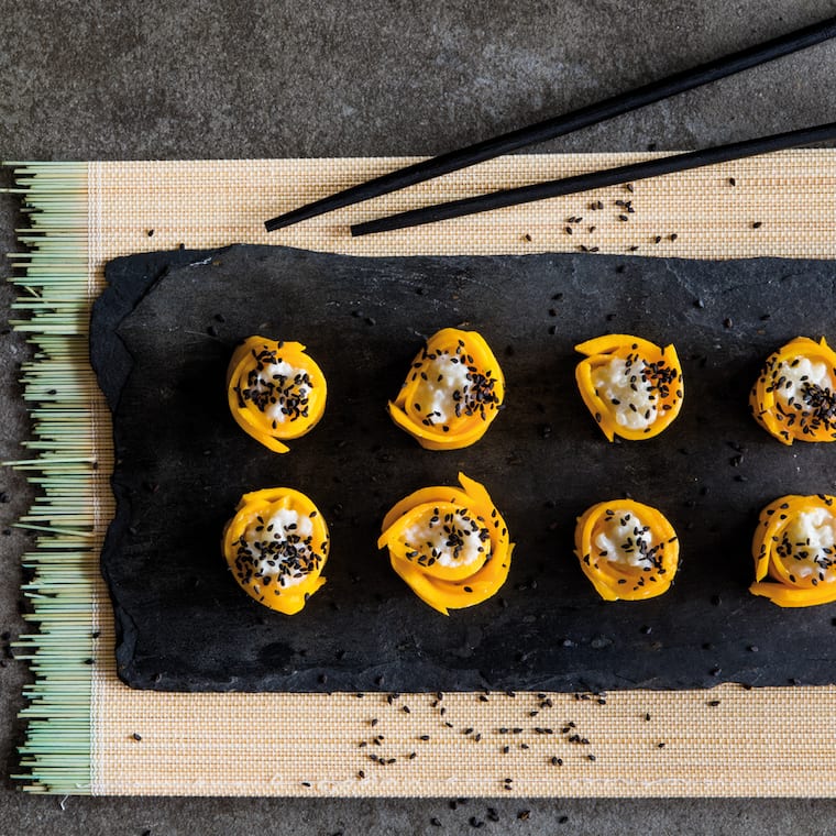 Süßes Mango-Sushi