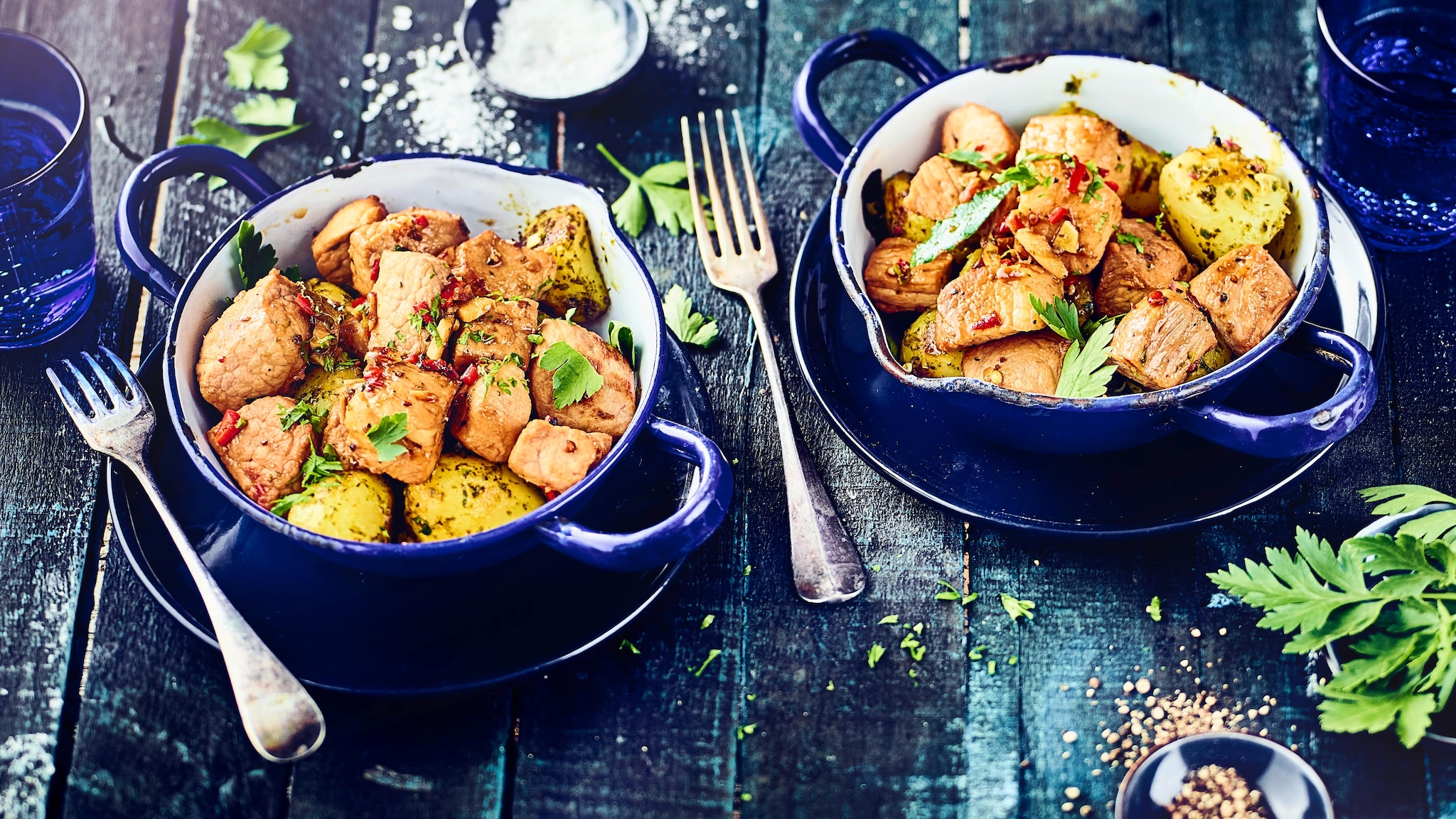 Mariniertes Schweinefleisch 