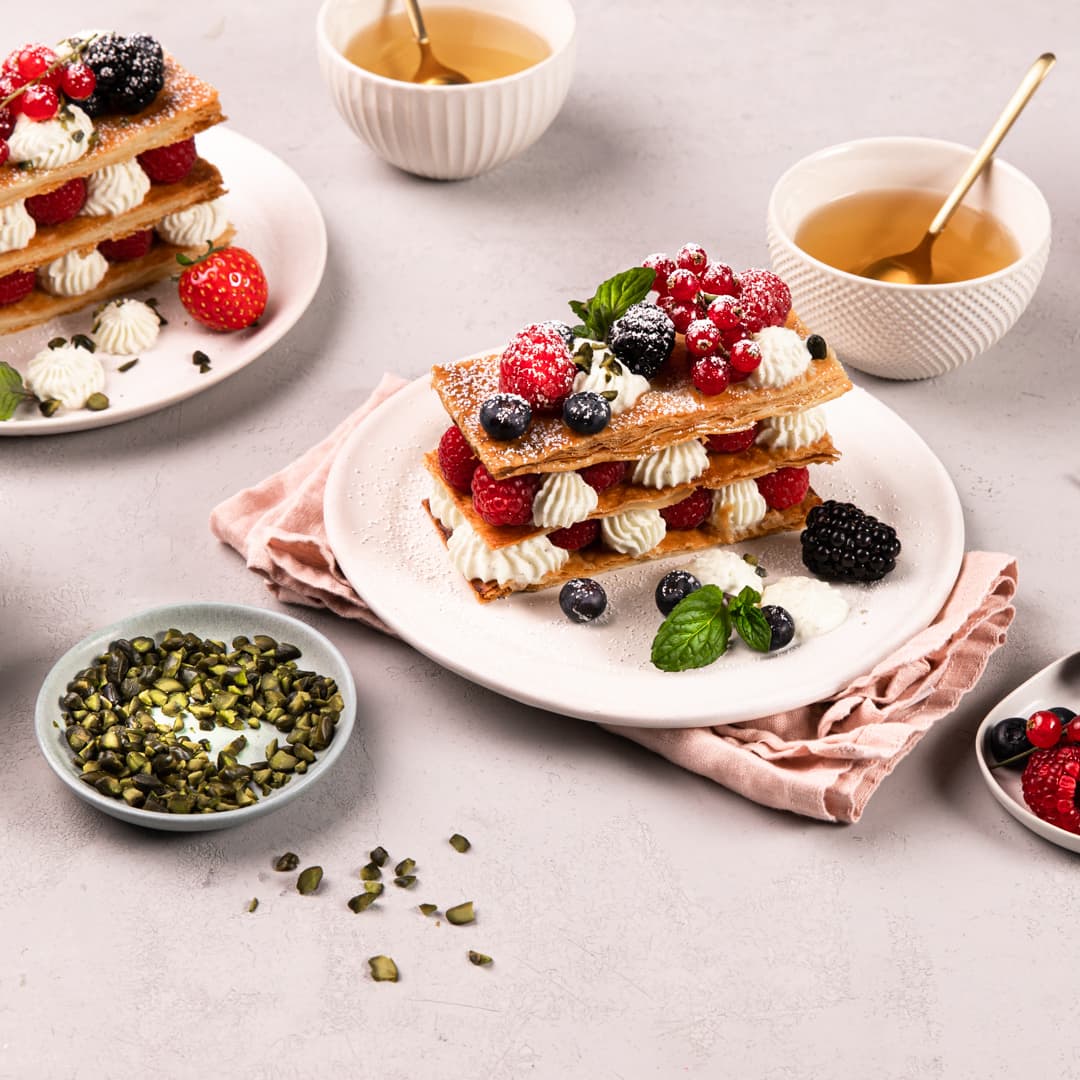 Mille-feuille mit Beeren Rezept | EDEKA