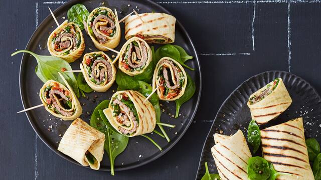 Minutensteak-Wraps