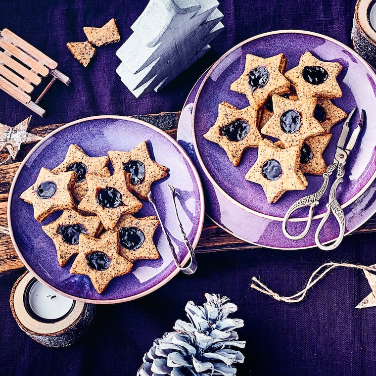 Mohnplätzchen mit Füllung