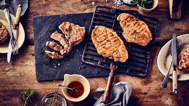 Nackensteak mit Paprika