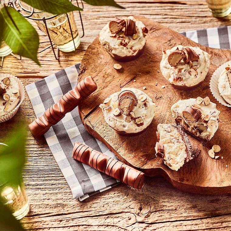 No bake Cheesecakes-Bites mit kinder bueno