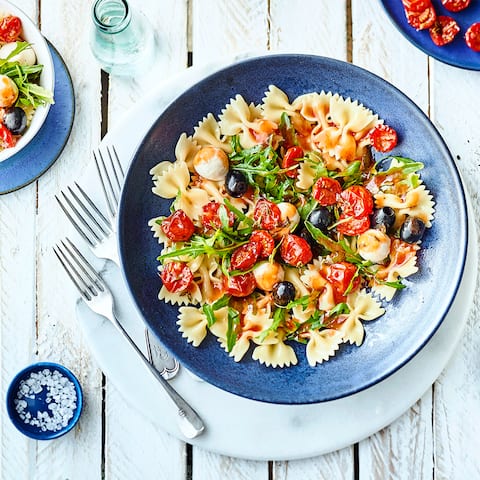 Nudelsalat mit Rucola 