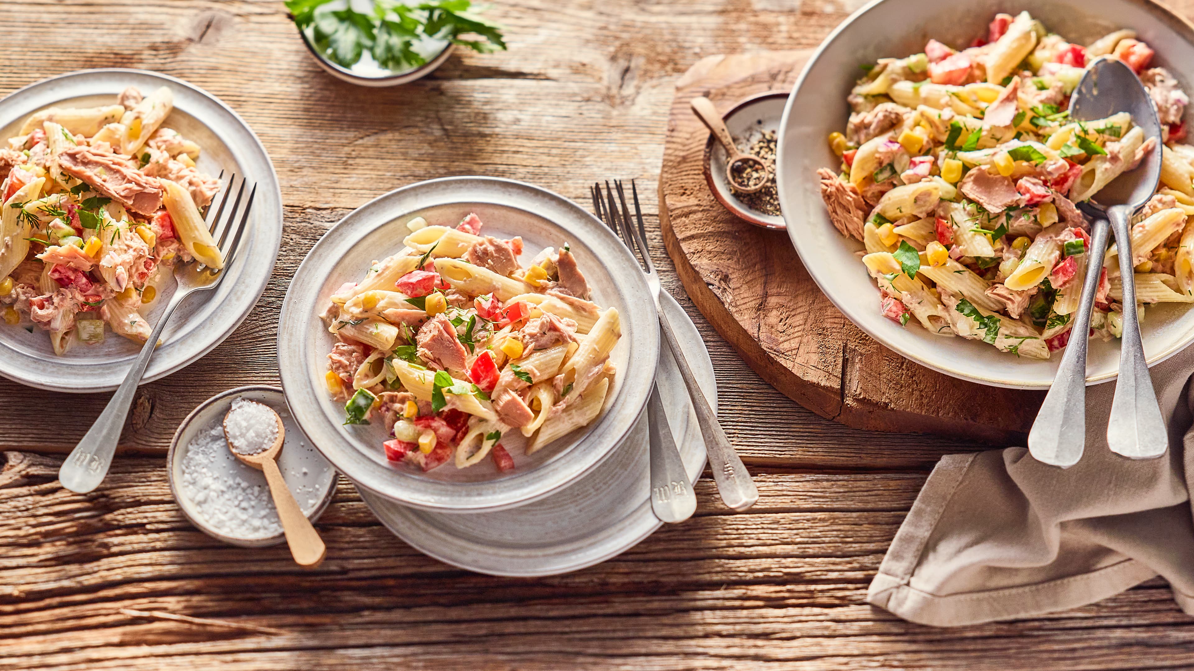 Nudelsalat mit Thunfisch - Rezept | EDEKA