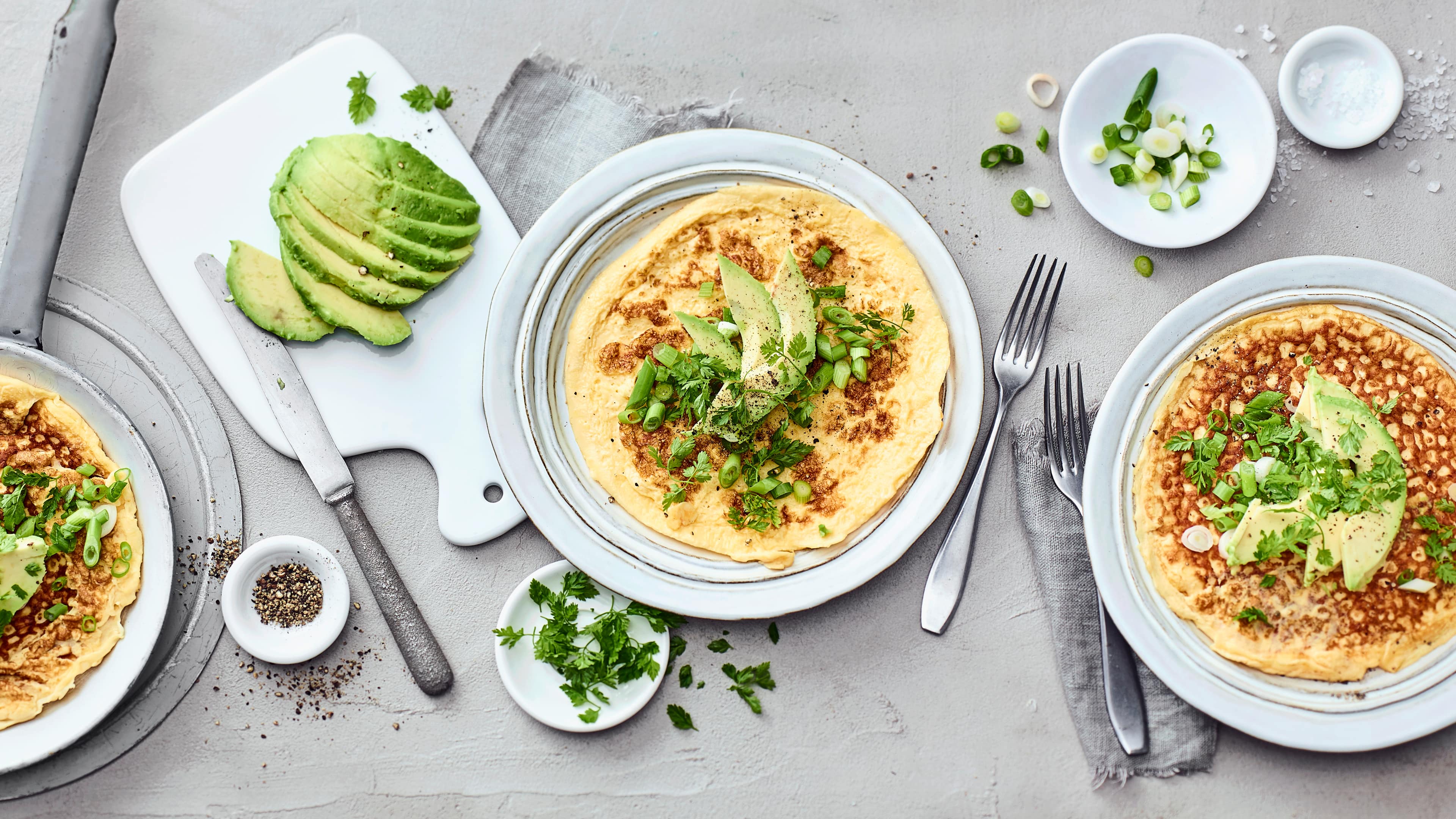 Omelett mit Avocado