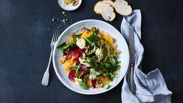 Orangen-Caprese mit Rote Bete