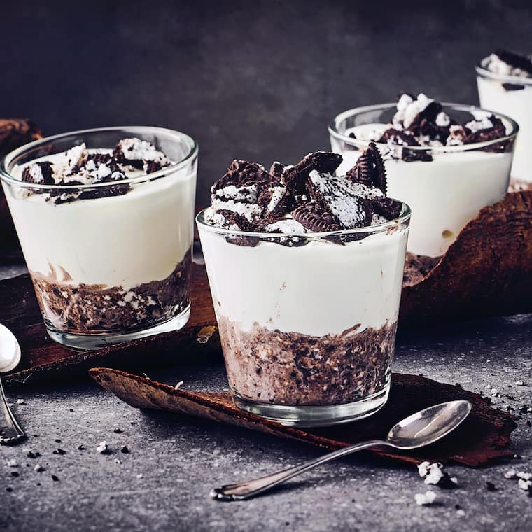 Oreo-Mousse mit Mascarpone