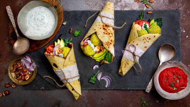 Orientalischer Falafel Wrap 