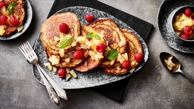 Pancakes mit Quinoa-Pops