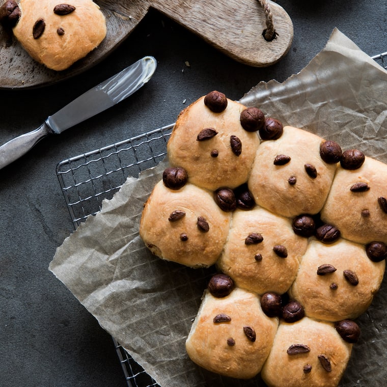 Panda-Milchbrötchen