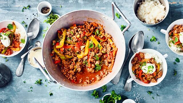 Paprika-Hack-Pfanne