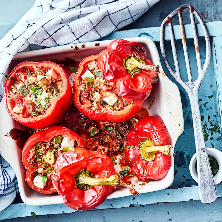 Paprikaschoten mit Quinoa