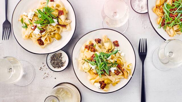 Pasta mit Artischocken