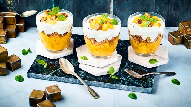 Pfirsich-Joghurt-Trifle