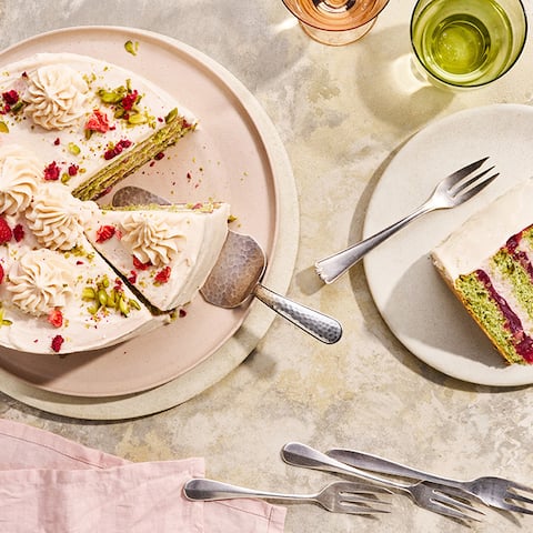 Pistazientorte mit Ricotta-Creme
