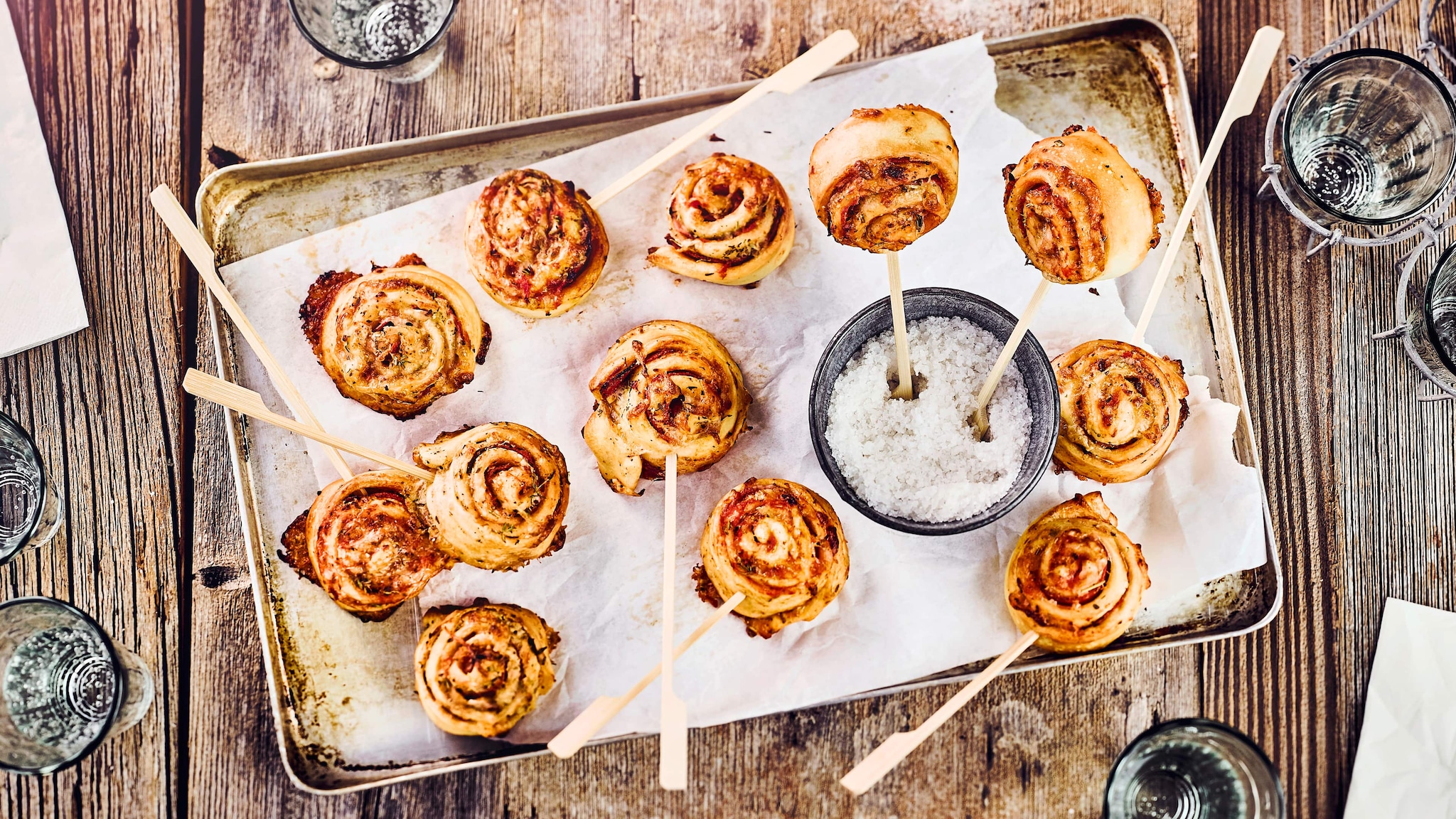 Pizza-Lollis für jede Party