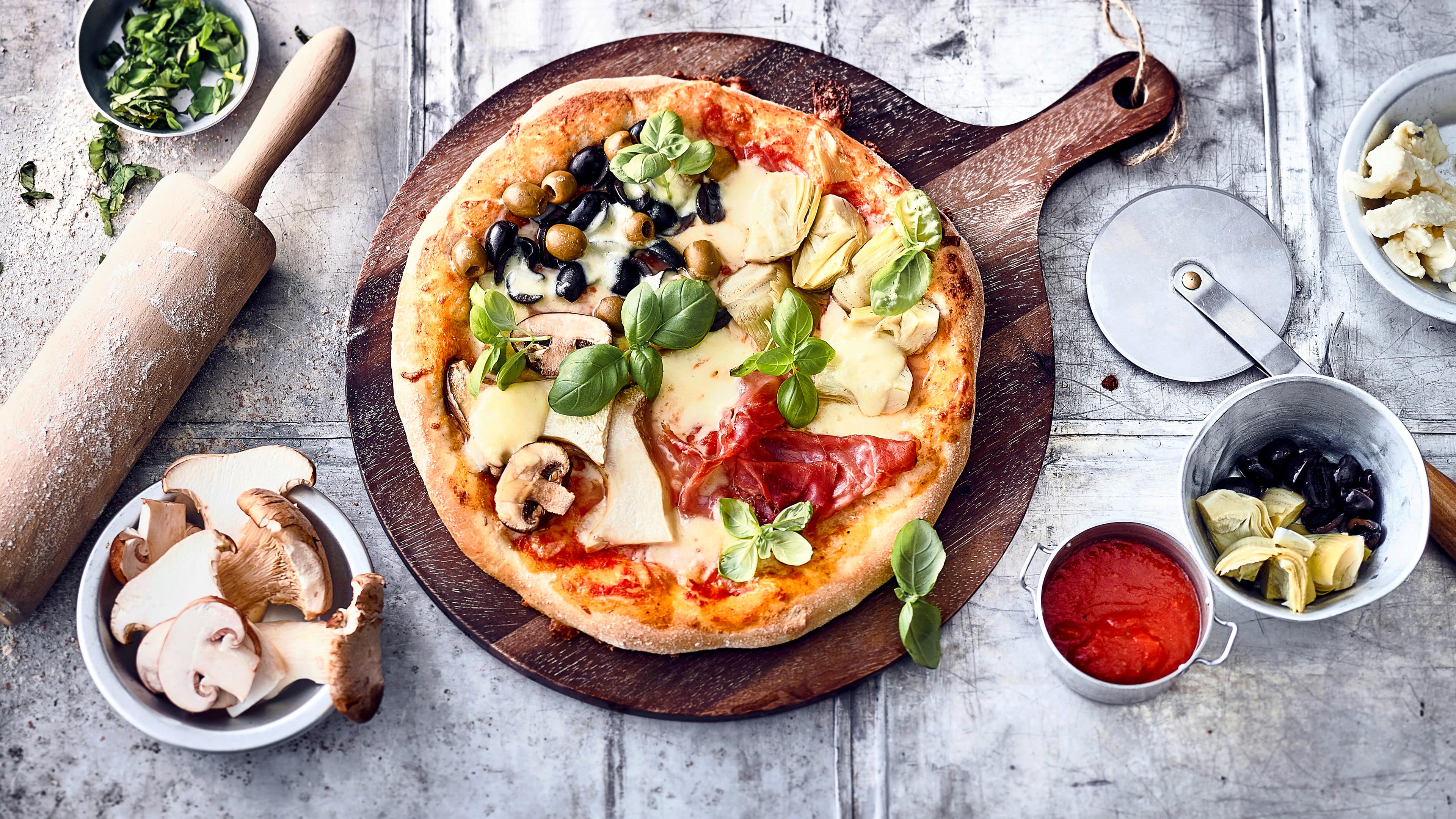 Pizza Quattro Stagioni Rezept EDEKA