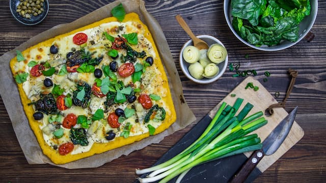 Polenta-Pizza