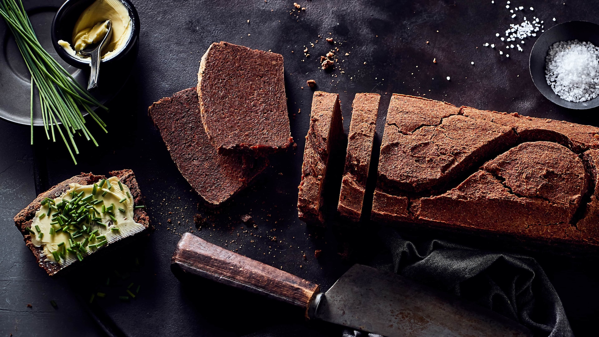 Selbstgemachtes Pumpernickel