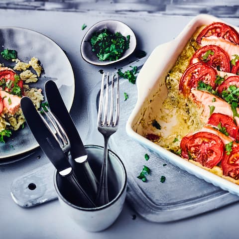 Reis-Lachs-Auflauf 