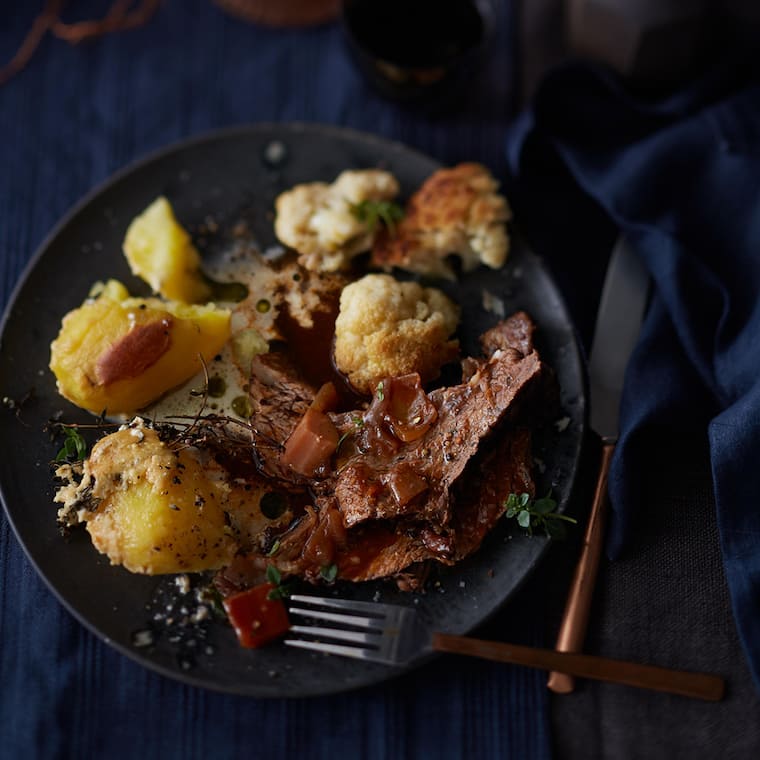 Rinderbraten in Chiantisauce