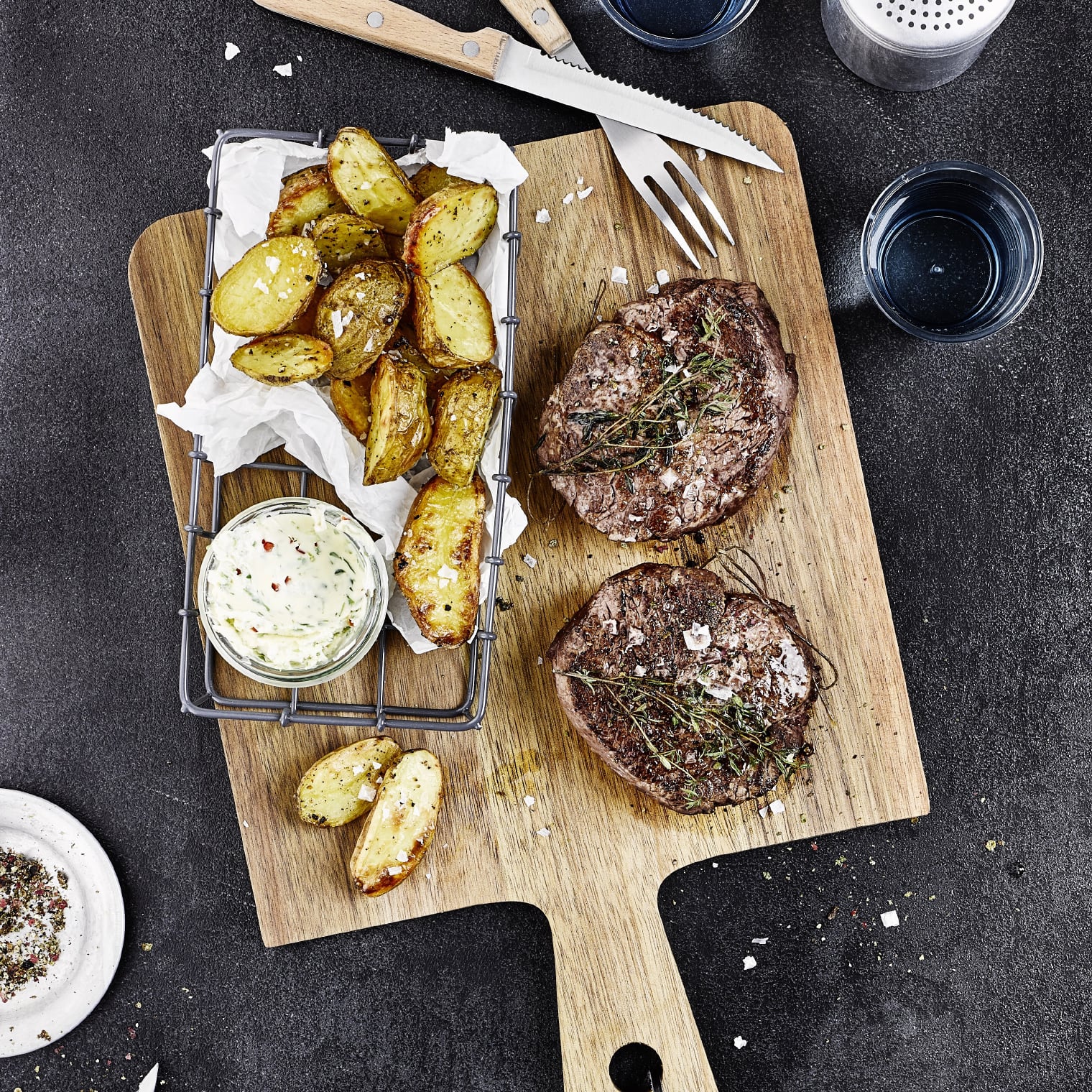 Rinderfilet an Kräuterbutter