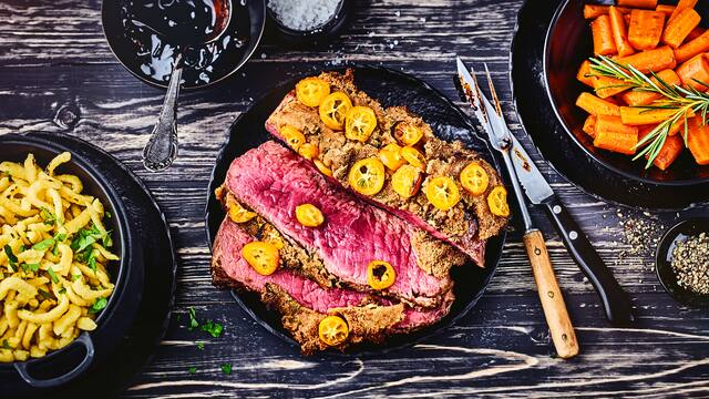 Roastbeef mit Kräuterkruste