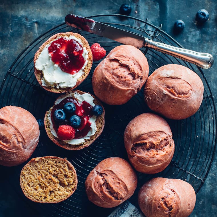 Rote-Bete-Brötchen