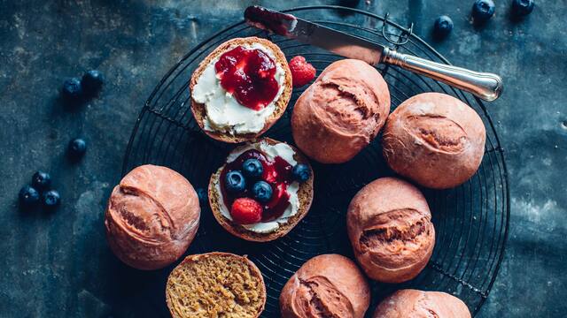 Rote-Bete-Brötchen