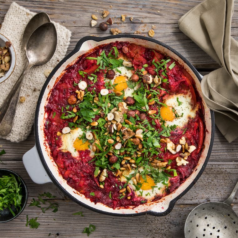 Rote Bete Shakshuka