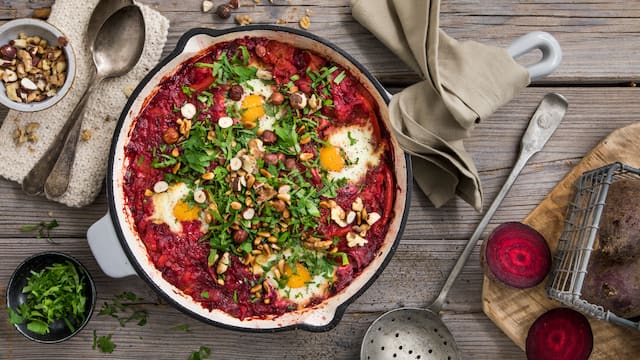 Rote Bete Shakshuka