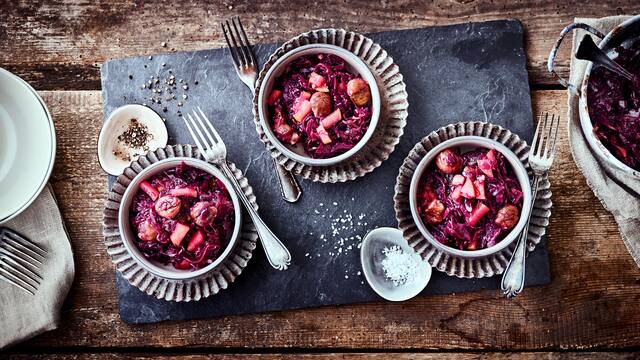 Rotkohl mit Kastanien