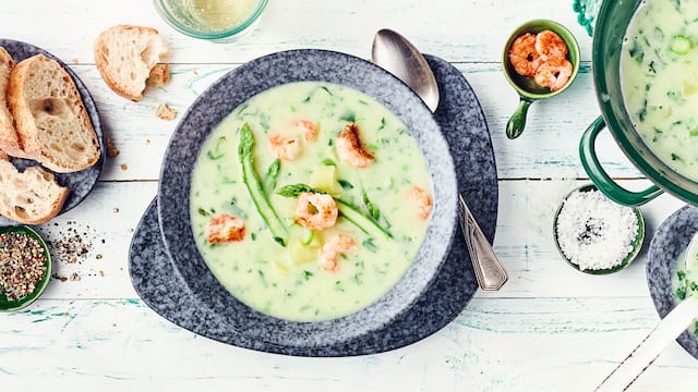 Rucola Spargelsuppe