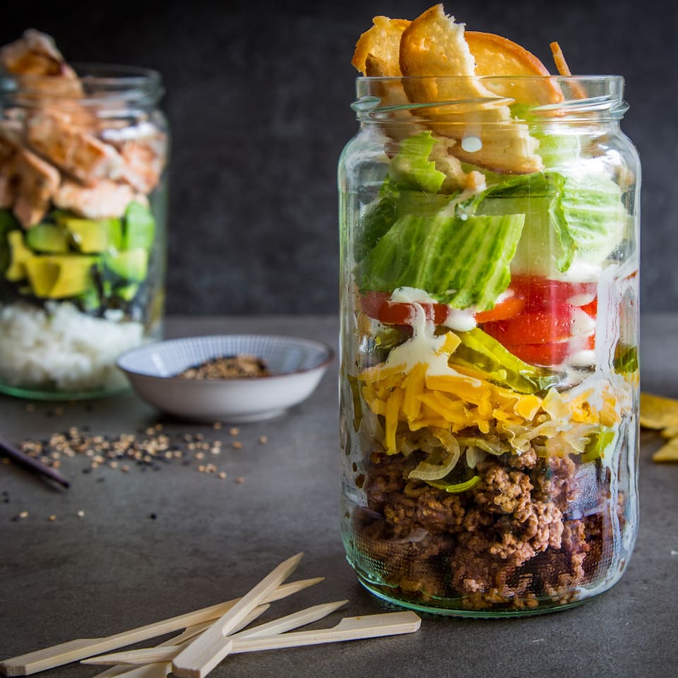 Salate im Glas frisch genießen EDEKA
